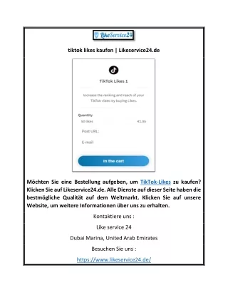 tiktok likes kaufen | Likeservice24.de