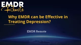 Why EMDR can be Effective in Treating Depression?