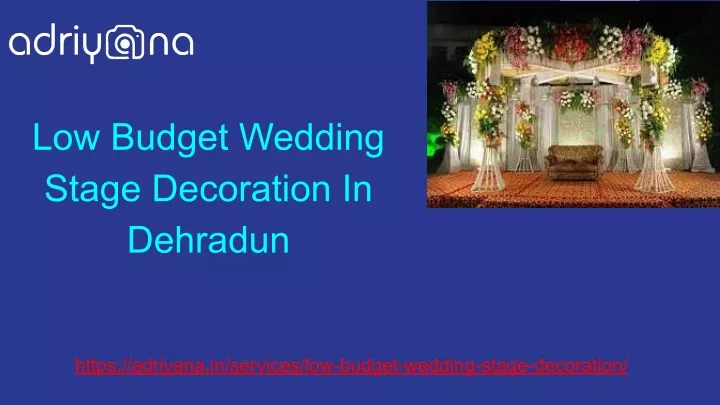 low budget wedding stage decoration in dehradun