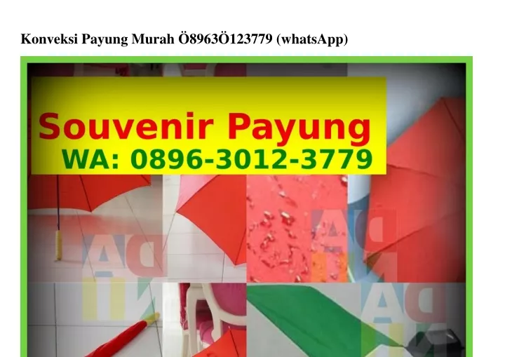 konveksi payung murah 8963 123779 whatsapp