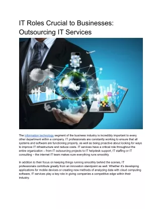 IT Roles Crucial to Businesses_ Outsourcing IT Services