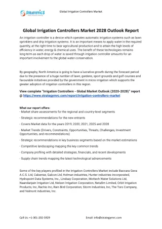 global irrigation controllers market