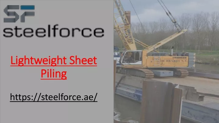 lightweight sheet piling