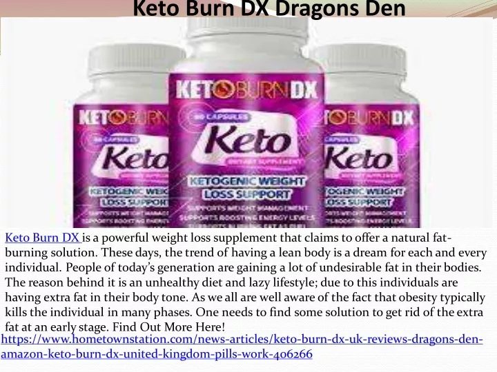 Ppt Keto Burn Dx Dragons Den Powerpoint Presentation Free Download Id11155427