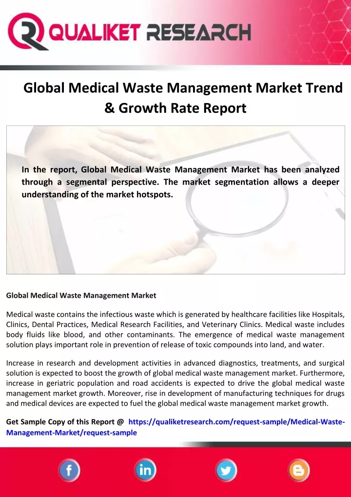 global medical waste management market trend