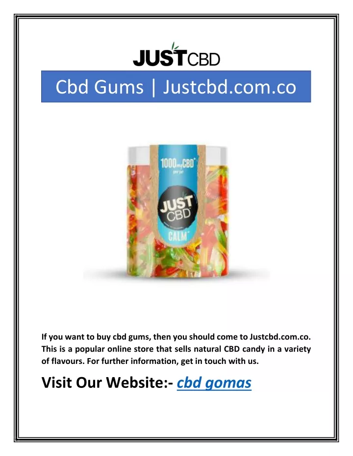 cbd gums justcbd com co