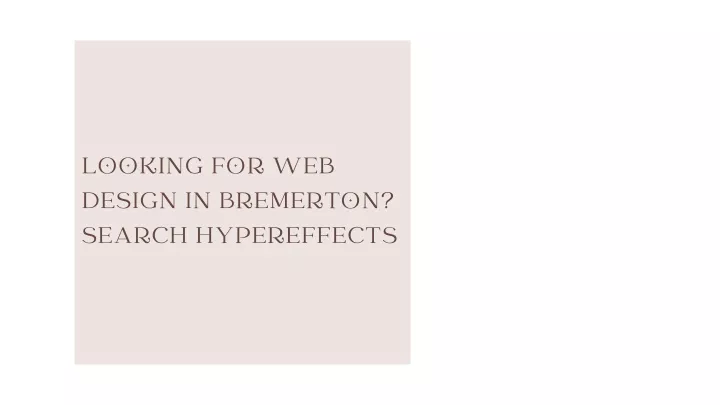 looking for web design in bremerton search