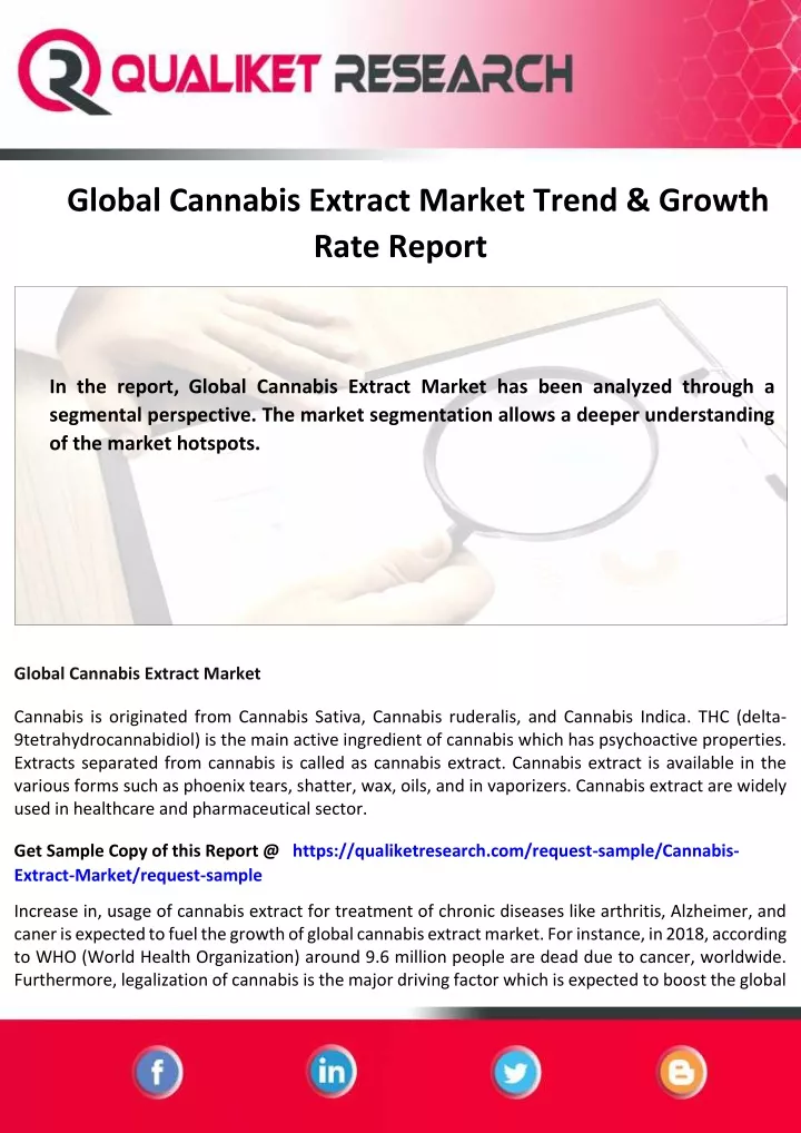 global cannabis extract market trend growth rate