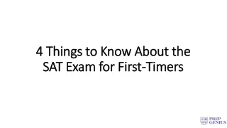 4 Things to Know About the SAT Exam for First-Timers