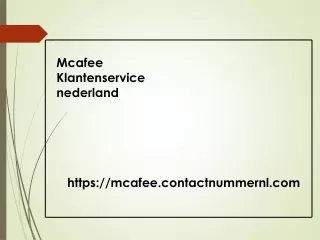 mcafee klantenservice nederland
