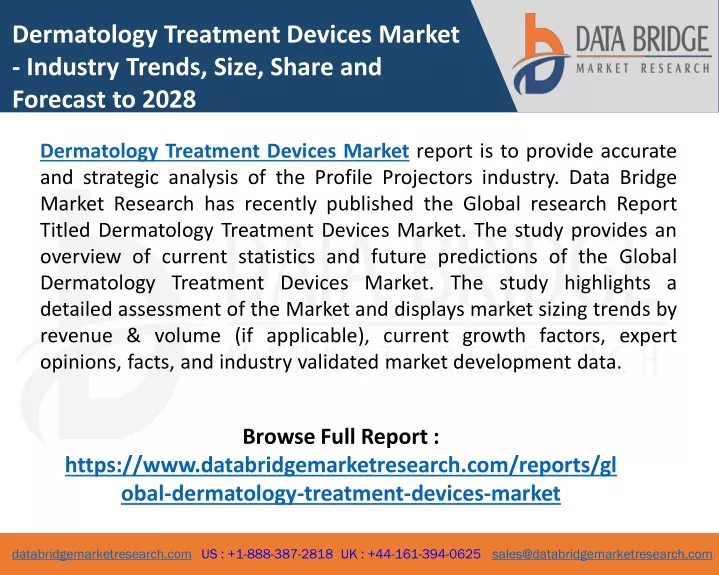 dermatology treatment devices market industry