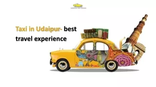 Taxi in Udaipur- best travel experience