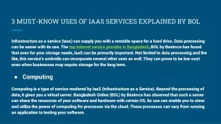 3 MUST-KNOW USES OF IAAS SERVICES EXPLAINED BY BOL