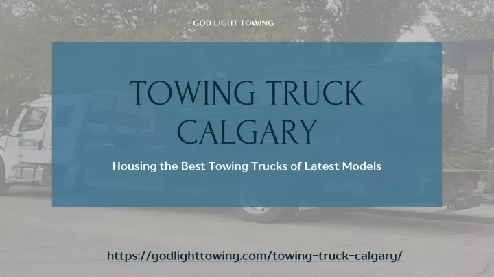 towing truck calgary