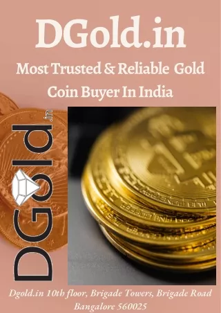 Most Trusted & Reliable  Gold Coin Buyer In India