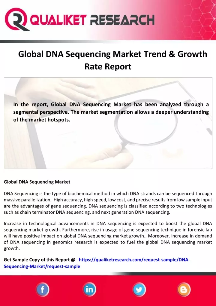 global dna sequencing market trend growth rate