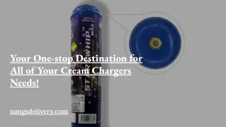 Cream Chargers Delivery
