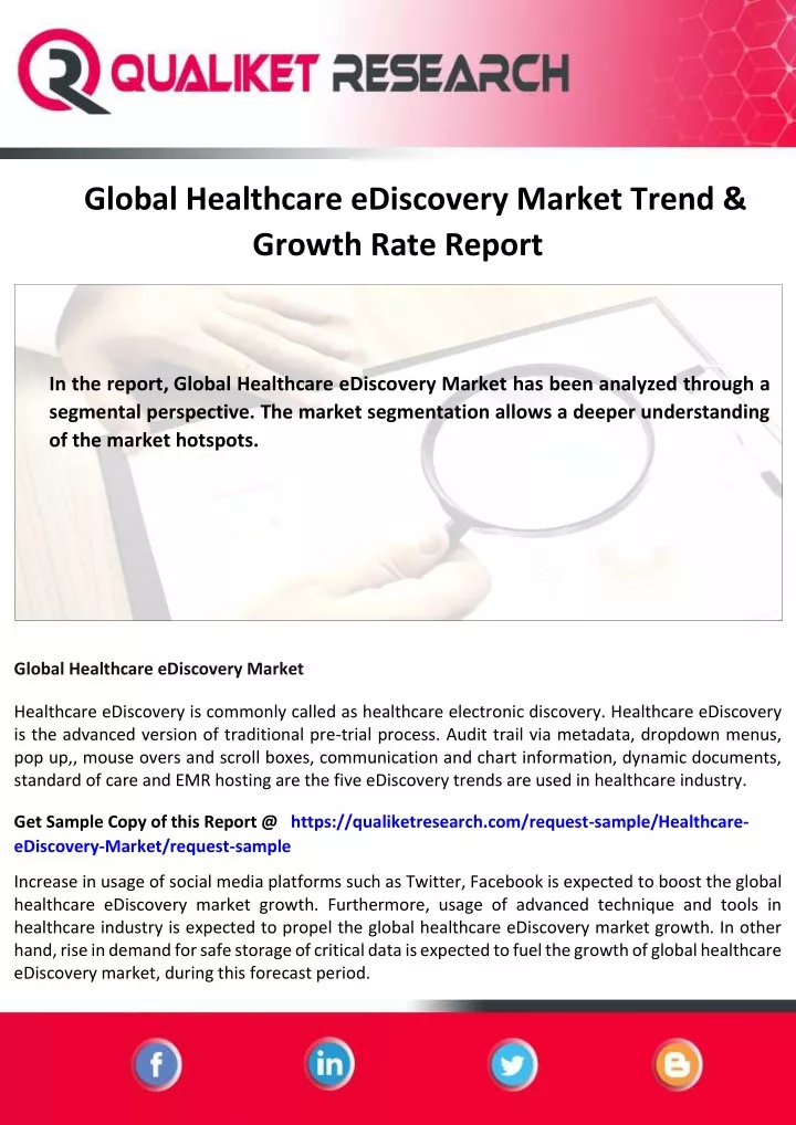 global healthcare ediscovery market trend growth