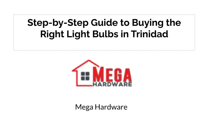 step by step guide to buying the right light