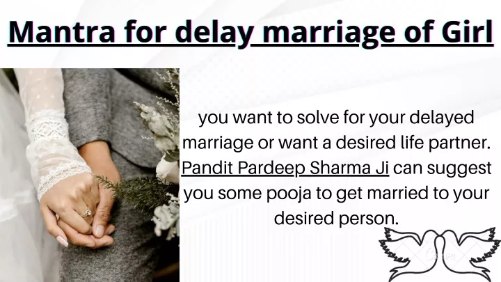 mantra for delay marriage of girl mantra