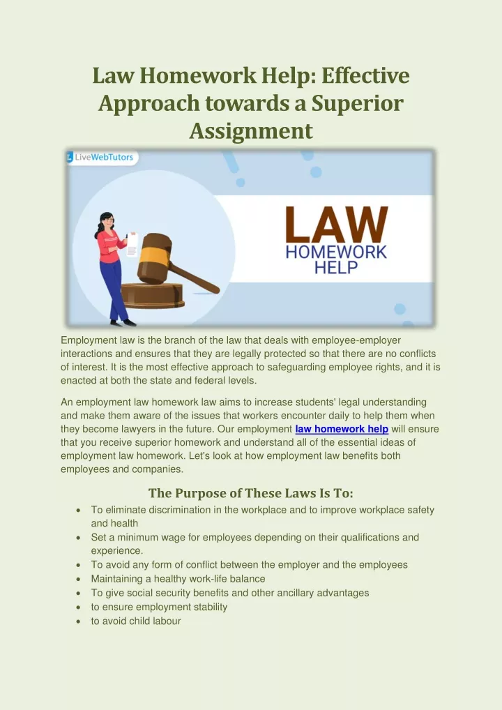 is homework required by law