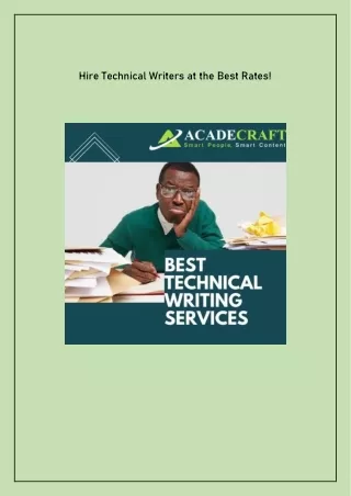 Technical writing solutions