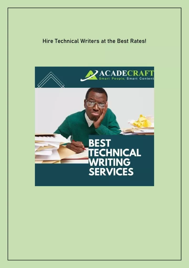 hire technical writers at the best rates
