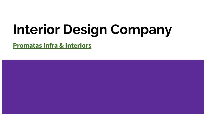 interior design company