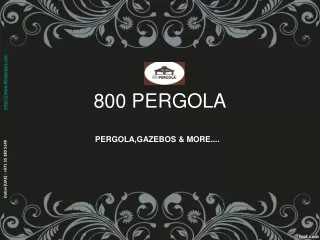 800 pergola