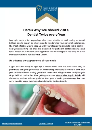 Here's Why You Should Visit a  Dentist Twice every Year