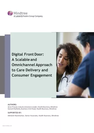 Digital Frontdoor in Healthcare Consulting | Mindtree