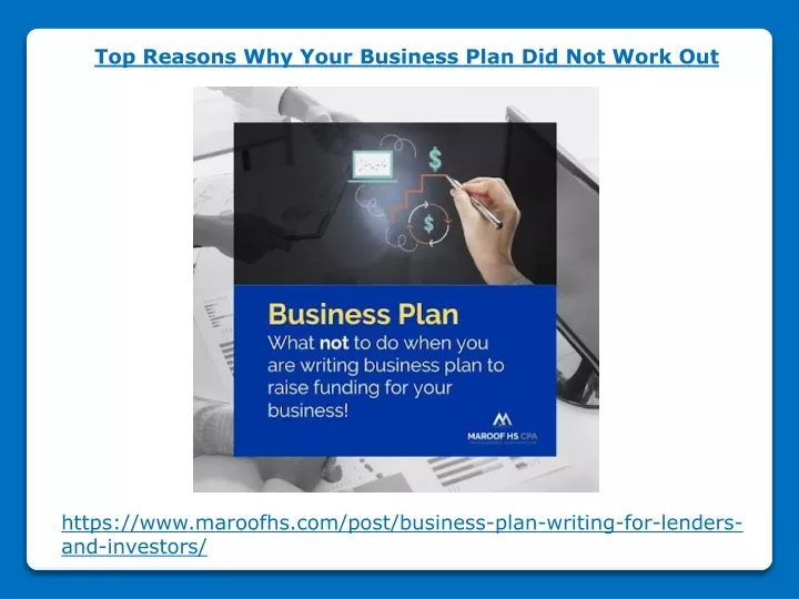 top reasons why your business plan did not work