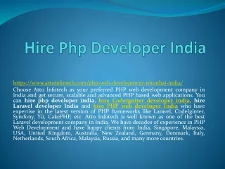 Hire Php Developer India
