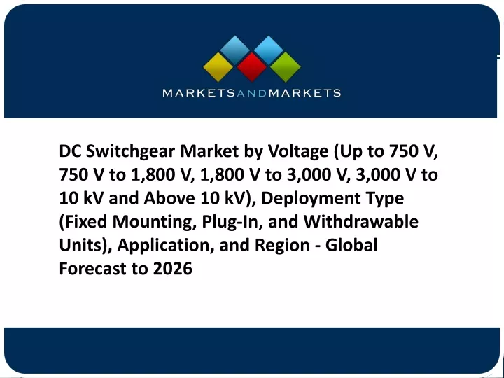 dc switchgear market by voltage