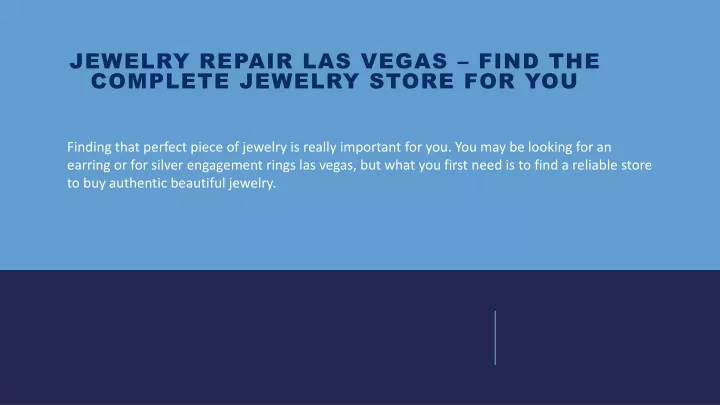 jewelry repair las vegas find the complete jewelry store for you