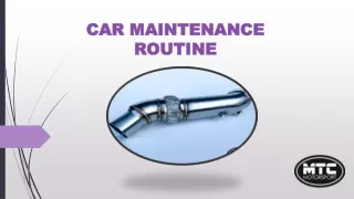 car maintenance routine