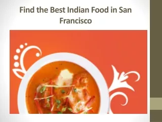 Find the Best Indian Food in San Francisco