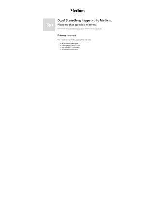 oops something happened to medium please try that