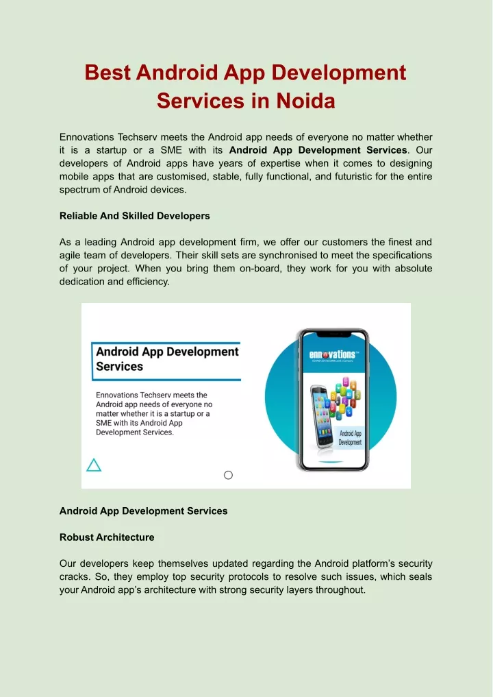 best android app development services in noida
