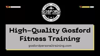 High-Quality Gosford Fitness Training