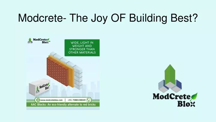 modcrete the joy of building best