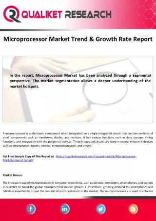 microprocessor market trend growth rate report
