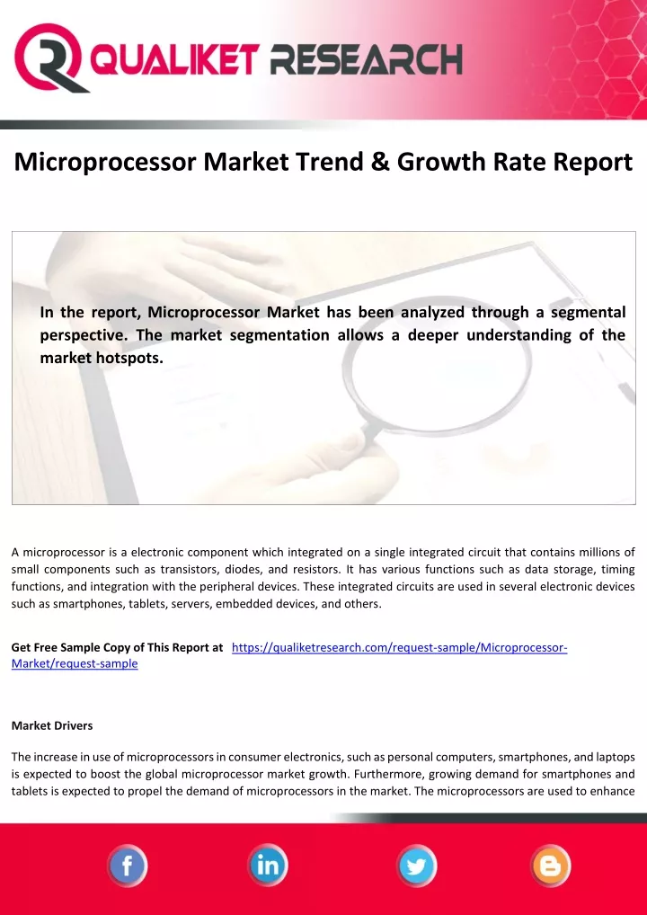 microprocessor market trend growth rate report