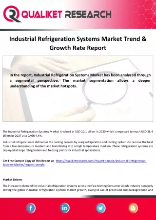 Industrial Refrigeration Systems Market by Geography, By End-user Forecast-2027