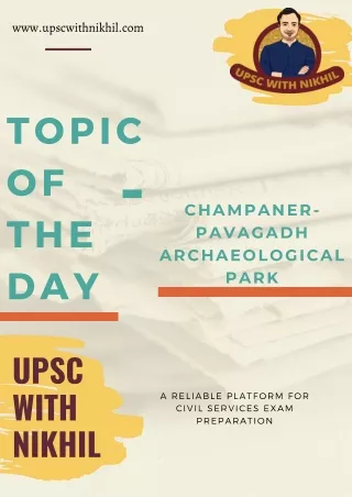 Champaner-Pavagadh Archaeological Park - UPSC with Nikhil