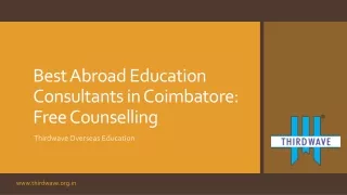 Best Abroad Education Consultants in Coimbatore: Free Counselling