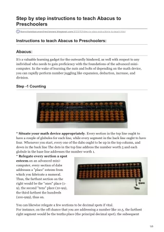 Abacus online classes  | Learnclue