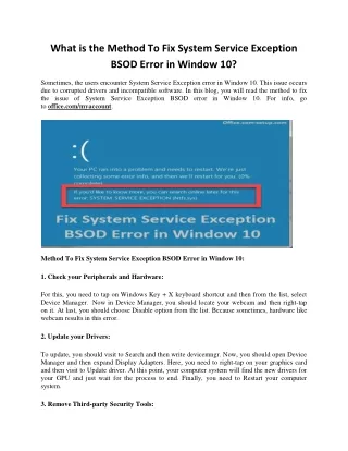what is the method to fix system service