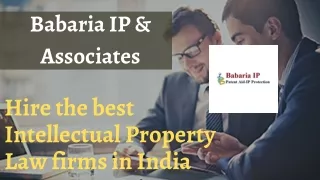 Intellectual property law firms in india