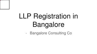 LLP Registration in Bangalore